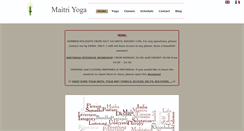 Desktop Screenshot of maitriyoga.info